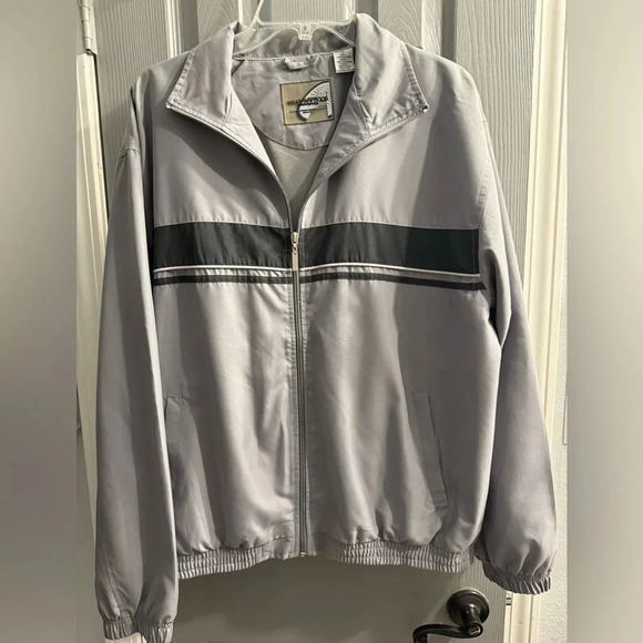 Men’s Vintage Weatherproof lined zippered jacket with pockets EUC Size Medium - Picture 1 of 8